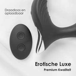 Time 4 Joy® Prostaat Vibrator mannen - Prostaat Stimulator - Sex toys voor mannen - Buttplug & Cockring - Met Afstandsbediening - Zwart - Inclusief spannend E-book - Inclusief Glijmiddel 100ML — thumbnail 4