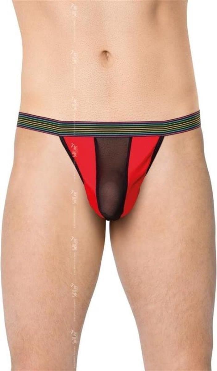 SoftLine Collection - Sexy heren string - rood One size — afbeelding 1
