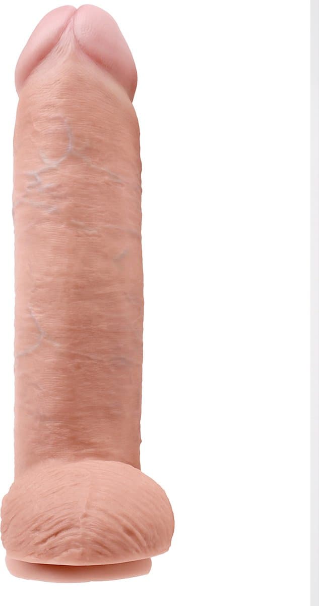 Pipedream King Cock realistische dildo Cock - With Ballskin beige - 12 inch — afbeelding 1