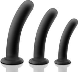 Banoch | Dildo Curvzz Black Large | zwart siliconen | zuignap | Ø 3,2 cm | 20 cm — thumbnail 5