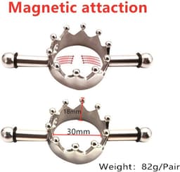 Fixxx - Magnetische Tepelklemmen met Kroontje - 2 stuks — thumbnail 5