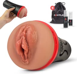 DailyPlay Pocket Pussy voor Man - Lindsey - TPE – Masturbator met Sleeve - Kunst Vagina – Sex Toys Mannen en Koppels – Nep Kut — thumbnail 1