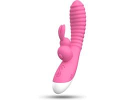 G-Toys® Tarzan Vibrator Roze - 12 standen - Vibrators voor Vrouwen - Clitoris & G-spot Stimulator - Erotiek Seksspeeltjes Sex Toys - Rabbit Bunny Realistisch Gevoel - Koppels Erotisch Masturbator - Dildo