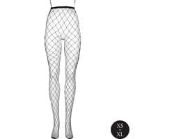 Panty with Big Fishnet Structure - OS - Black