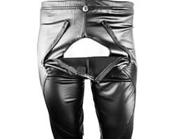 BNDGx® - Broek Heren - Open kruis Erotische Sex kleding Legging Lang - BDSM porno outfit Man Rollenspel kleding