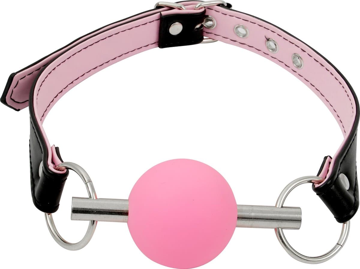 Banoch - Ballgag Pink Luxe - Siliconen - Roze - bondage — afbeelding 1