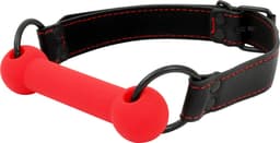 Banoch - mondknevel recht siliconen - rood bit gag - bdsm — thumbnail 4