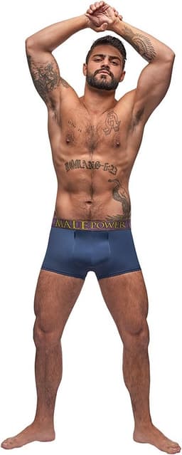 Male Power Avant-Garde - Verstrakkend Short antique blue L — thumbnail 1