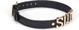 Liebe Seele - Demon's Kiss - Luxe Collar Met Grote Gouden letters SLUT - Zwart/Goud — thumbnail 2