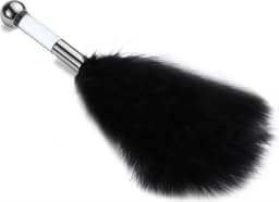 Kietelaar - Veerpluim - Feather tickler - Massageveer - Sensuele accessoire - Zachte veren - Ontspanningsmassage - Streelveer - Strelen - Erotisch speeltje - Zwart - 1 stuk - Jonyx — thumbnail 2