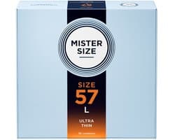 MISTER SIZE 57 Ultra Dunne L condooms 36 stuks (verkrijgbaar in 7 maten)