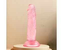 Dildo - Roze - 23 cm - 5 cm dikte - dildo met zuignap - dildo mannen anaal - dildo's - vibrator - Dildo voor vrouwen