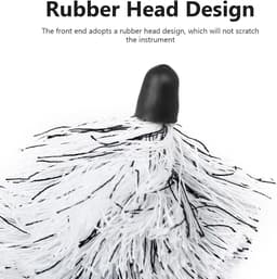 Saxofoon Reiniger - Altviool Borstel - Instrument Onderhoud - Super Absorberend - 50 cm - Grijs — thumbnail 4