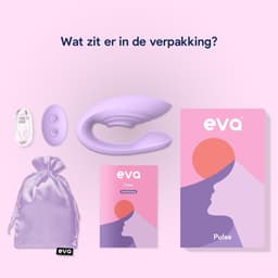 Eva® Pulse - Vibrator met Afstandsbediening - Sex Toys voor Vrouwen & Koppels - G-Spot en Clitoris Stimulator - Dildo Vibrators - Realistisch - Prikkelende Luisterverhalen Inbegrepen - Vibrators voor vrouw - Lavender Purple — thumbnail 4