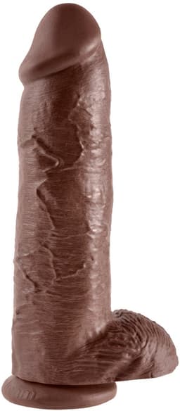 Pipedream King Cock realistische dildo Cock - With Balls bruin - 12 inch — thumbnail 2