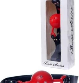 Bossoftoys - Ball Gag - verstelbaar - breathable - attractive colour window box - red - 61-00032 — thumbnail 1