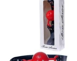 Bossoftoys - Ball Gag - verstelbaar - breathable - attractive colour window box - red - 61-00032
