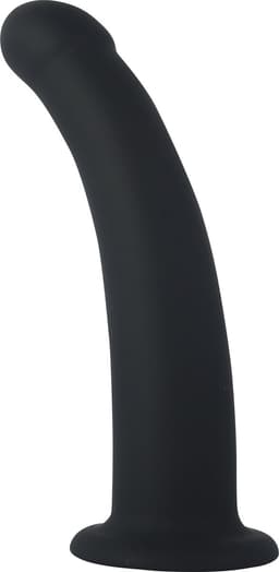 Banoch | Dildo siliconen Curvzz tip zwart | Large | Ø 3 cm | 17 cm lengte | zuignap — thumbnail 5