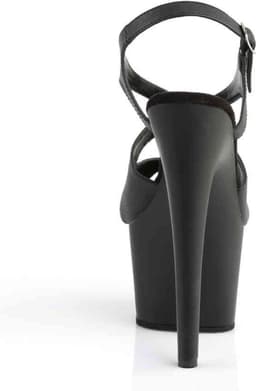 Pleaser - ADORE-730 Sandaal met enkelband, Paaldans schoenen - Paaldans schoenen - 36 Shoes - Zwart — thumbnail 4