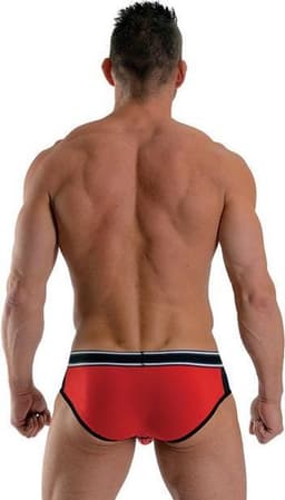 Mister B URBAN Bronx Brief Red Black — thumbnail 2