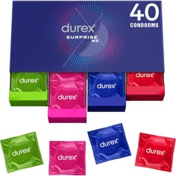 Durex Surprise Me - 40 condooms - Stimulerende Voordeelverpakking Voor Meer Plezier - Cadeau voor man en vrouw — thumbnail 1