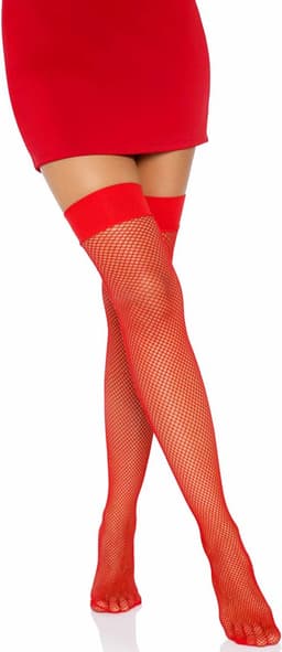 Nylon Fishnet Thigh Highs — thumbnail 2