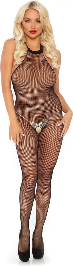 Fishnet Halter Bodystocking — thumbnail 4