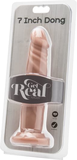 Realistische dildo 7" (17.8 cm) beige — thumbnail 3