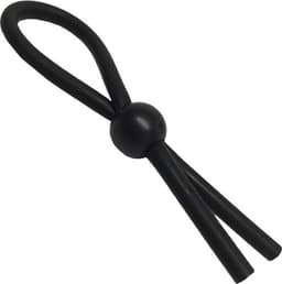Verstelbare Lasso Cockring I Penisring I Cockring I Siliconen I Met 1 Verstelbare Ring I 7 CM Diameter I Zwart — thumbnail 1