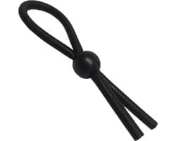 Verstelbare Lasso Cockring I Penisring I Cockring I Siliconen I Met 1 Verstelbare Ring I 7 CM Diameter I Zwart
