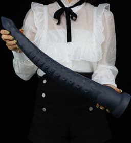Mega Grote Dildo - Tentacle - 55 cm - Gemaakt van zijdezacht Siliconen - Extreme Monster Dildo - Zwart — thumbnail 1