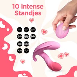 PureVibe® Luna - Clitoris Stimulator & G-spot vibrators voor vrouwen - Remote vibrator met afstandsbediening - Roze — thumbnail 3