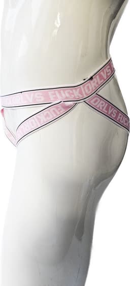 BamBella® - Sexy Bondage Lingerie Heren L/XL - Roze mannen ondergoed open kruis slip — thumbnail 3