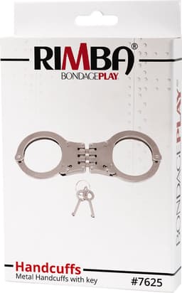 Rimba Bondage Play - Handboeien - Scharnierend - Metaal - Scharnierende Politie Handboeien — thumbnail 3