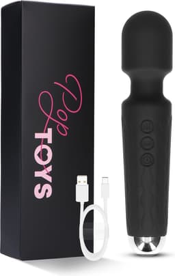 Poptoys Vibrator voor Vrouwen en Koppels - Wand Vibrator - Clitoris Stimulator - G Spot Sex Toys - Erotiek - 8 Snelheden & 20 Vibraties — thumbnail 1