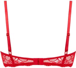 Christine le Duc - Kanten Kwart Cups BH - Lingerie Erotisch - Marzia - Rood — thumbnail 2