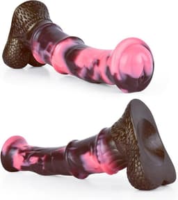 25.5cm Mega Dildo met Balzak - Grote Dildo - Dikke Dildo - Extreme Dildo - Anaal Groot - Reusachtige Dildo XXL - Buttplug XXXL Monster Dildo - Fantasy Dragon Dildo - Animal dildo - Anaal Groot - Zuignap — thumbnail 2