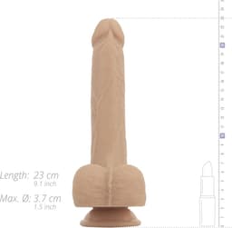 Real Fantasy - Bryce Stotende, Verwarmbare en Vibrerende Dildo — thumbnail 5