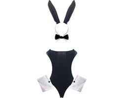 BamBella ® Sexy Cosplay Rollenspel kleding Sexy bunny met oren jumpsuit outfit dames konijn