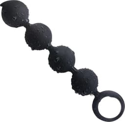 Anaal ketting - Anal Beads - Anaal Ballen - Anale Kralen - Anaal Plug - Anaal stimulator - Buttplugs - Zwart - 15 CM — thumbnail 2