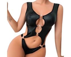 Erotische bodysuit - Porno - Lingerie - Hollow-out - Zwart - Jumpsuit