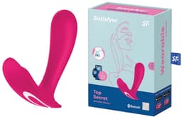 Satisfyer, draagbare Bluetooth vibrator, Top Secret, 11 cm, met app, draagbare vibrator — thumbnail 1