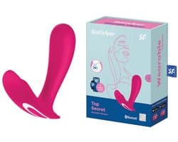 Satisfyer, draagbare Bluetooth vibrator, Top Secret, 11 cm, met app, draagbare vibrator
