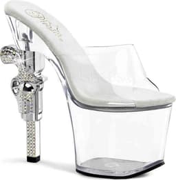 Pleaser - REVOLVER712 Muiltjes - Paaldans schoenen - 40 Shoes - Wit — thumbnail 1