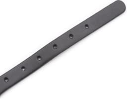 Banoch - Catbell Collar simple black - Zwart pu leer - bdsm - halsband — thumbnail 4