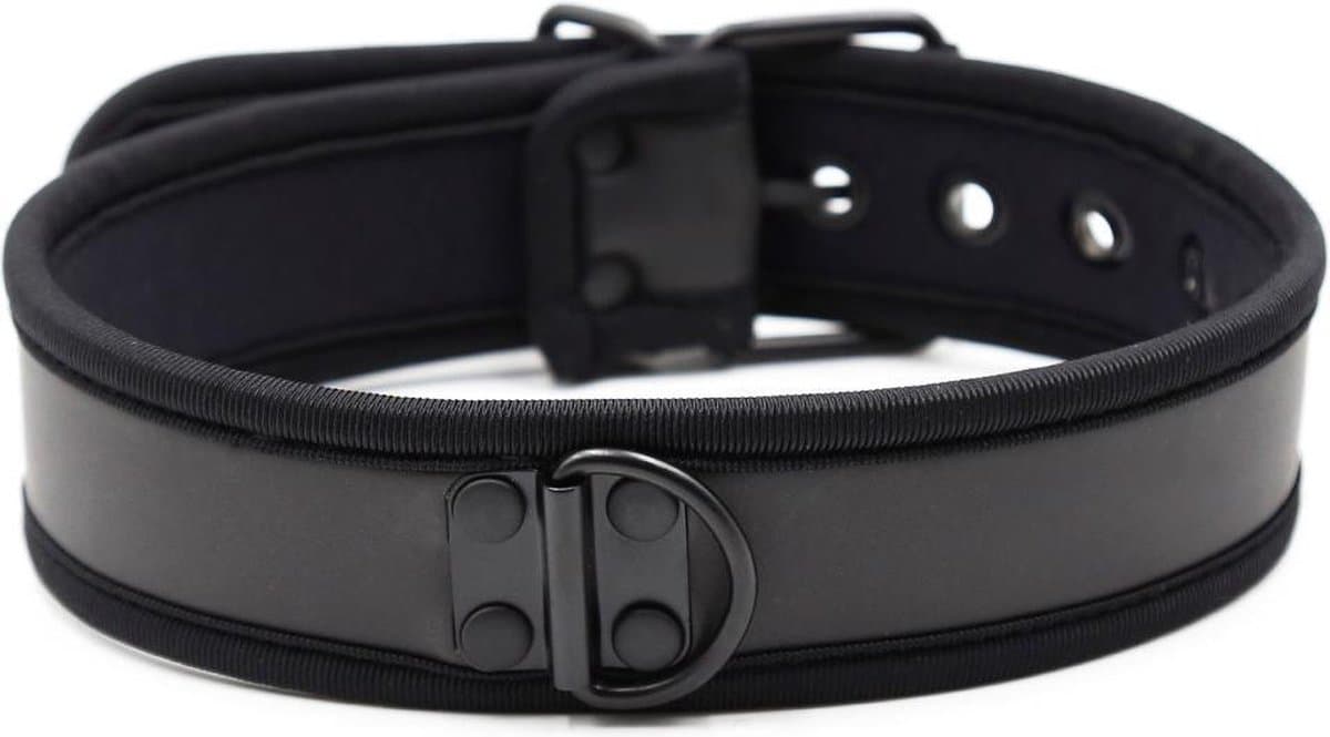 Banoch - Lindo Collar Negro Neoprene - halsband zwart neopreen - puppy play — afbeelding 1