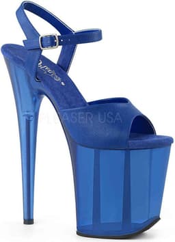 Pleaser - FLAMINGO-808N Sandaal met enkelband, Paaldans schoenen - Paaldans schoenen - 36 Shoes - Creme — thumbnail 5