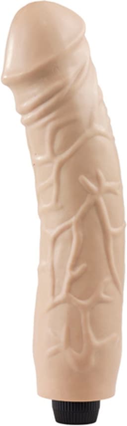 You2Toys – Giant Lover XXL Vibrator met Aders en Verdikte Eikel – 33 cm – beigeig — thumbnail 1