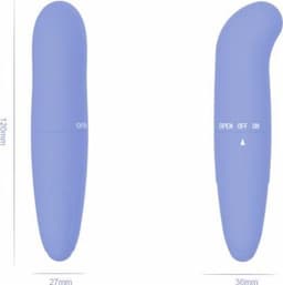 Pleasure Sticks - Mini Vibrator - Mini G-Spot Vibrator - Dolphin Vibrator - Blauw — thumbnail 2