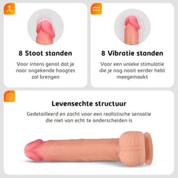 Sensual Desire® Big Willy – Grote Dildo met Zuignap – Stotende Dildo met Afstandsbediening – Anaal Sex Toys voor Mannen & Vrouwen – Extreem Realistisch – Stil & Waterdicht — thumbnail 2
